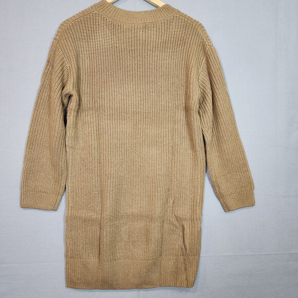 REVOLVE Stitches & Stripes Long Sleeve Rib Knit Sweater Dress Brown Size M - NWT - Picture 2 of 6